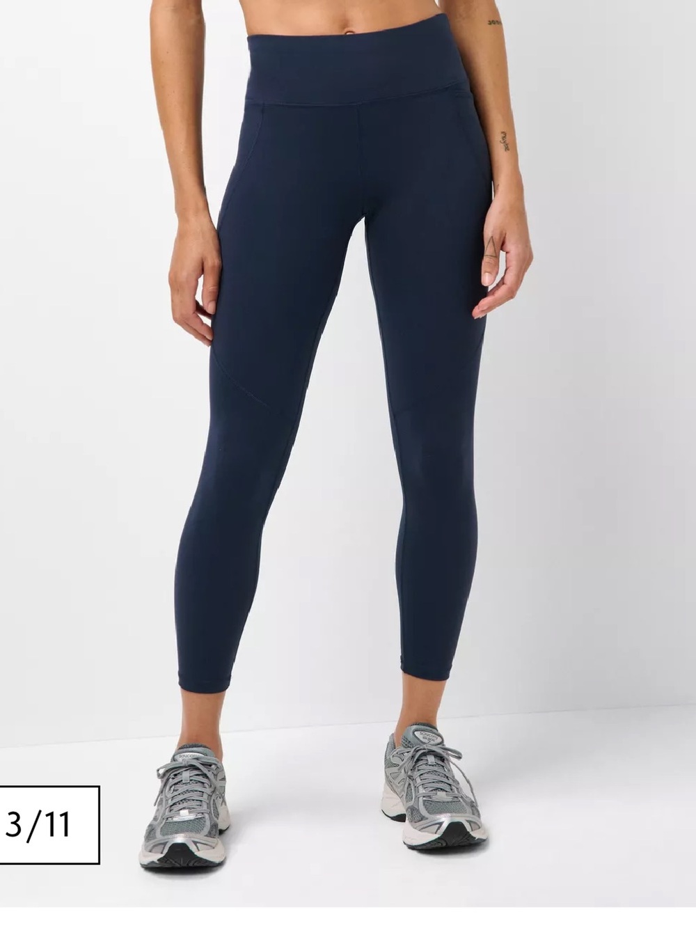 Sweaty Betty The Power 7/8 Leggings in Navy